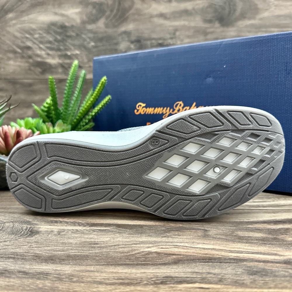 NIB Tommy Bahama Flint Knit Jogger Memory Foam Slip On Sneaker Charcoal - Picture 9 of 14